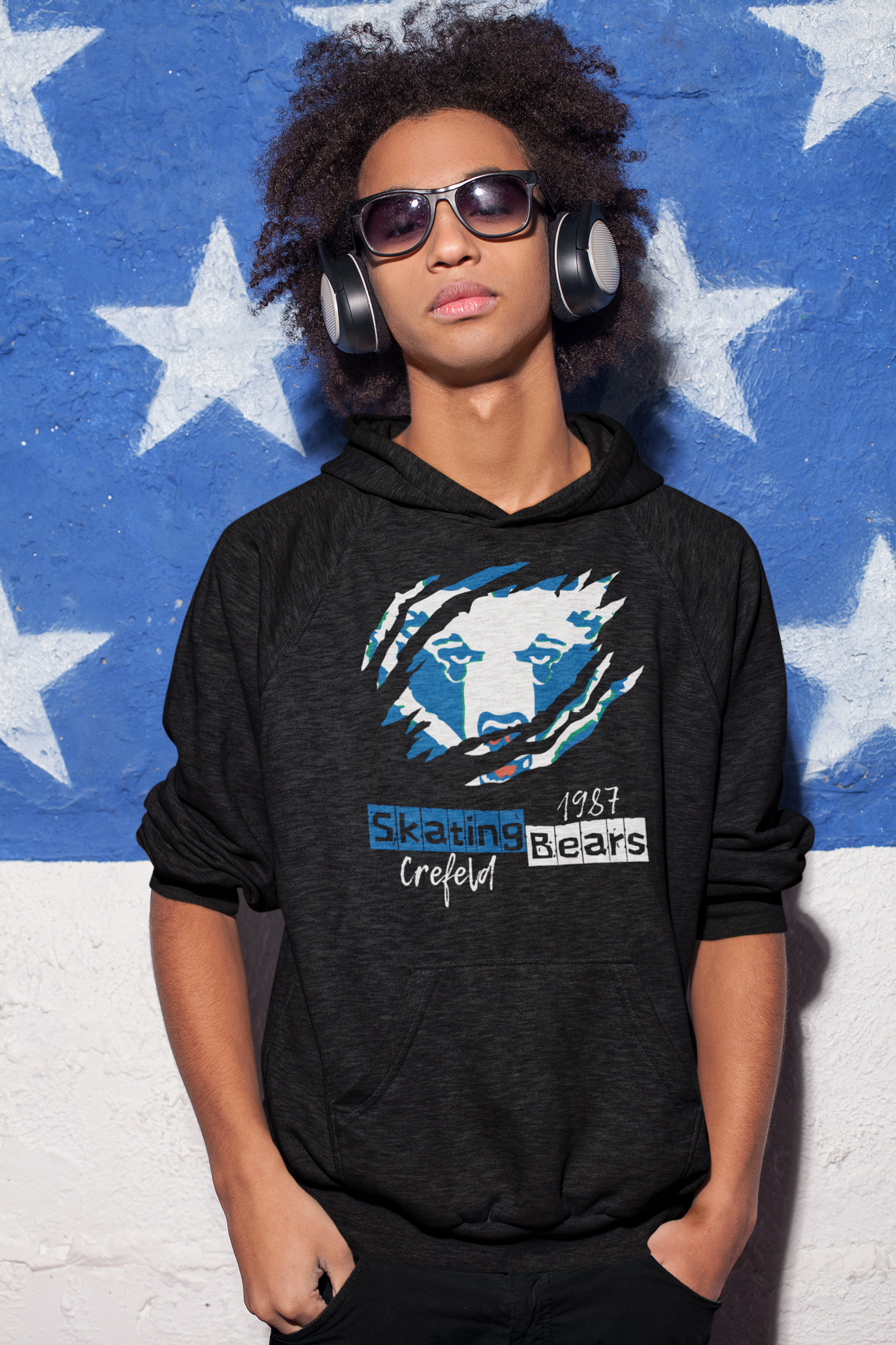Kids Hoodie "SkatingBears"