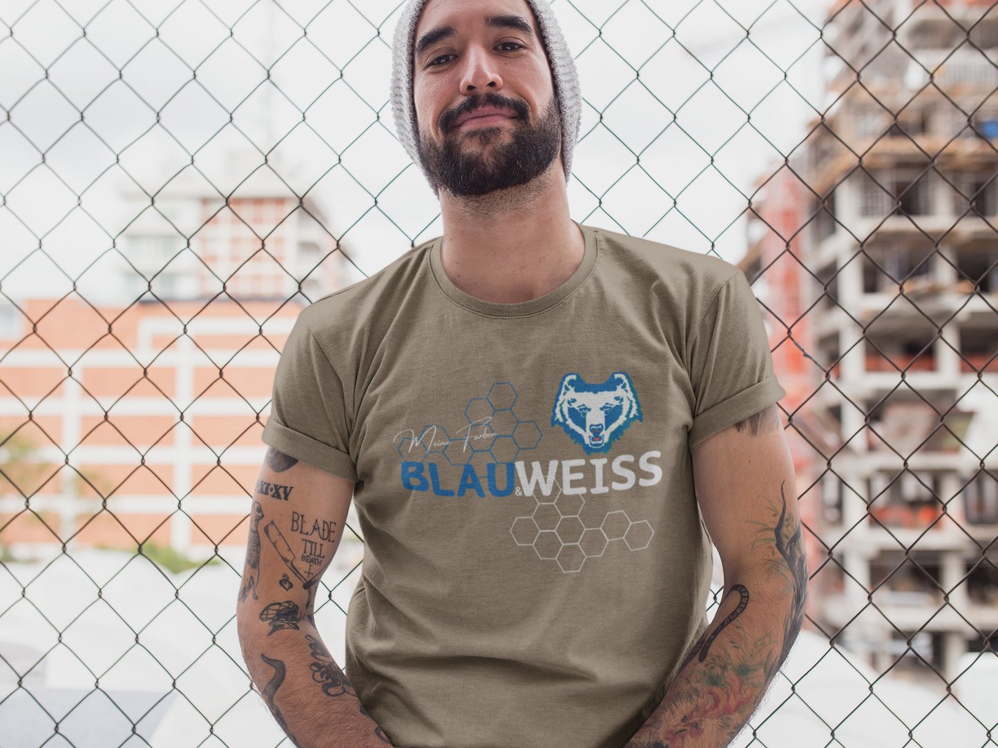 Unisex T-Shirt "Blau & Weiss"