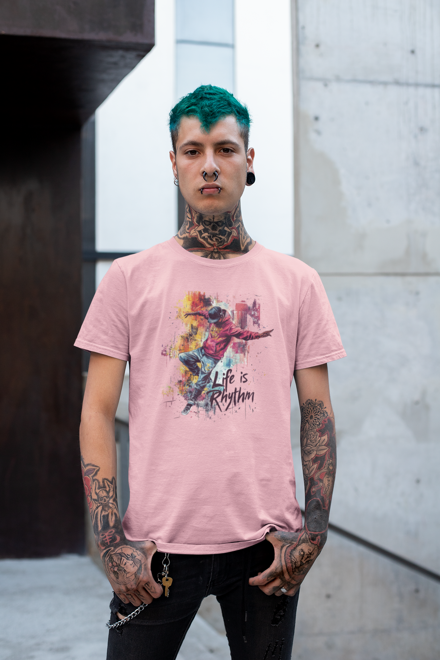 Unisex-T-Shirt "Life is Rhythm"