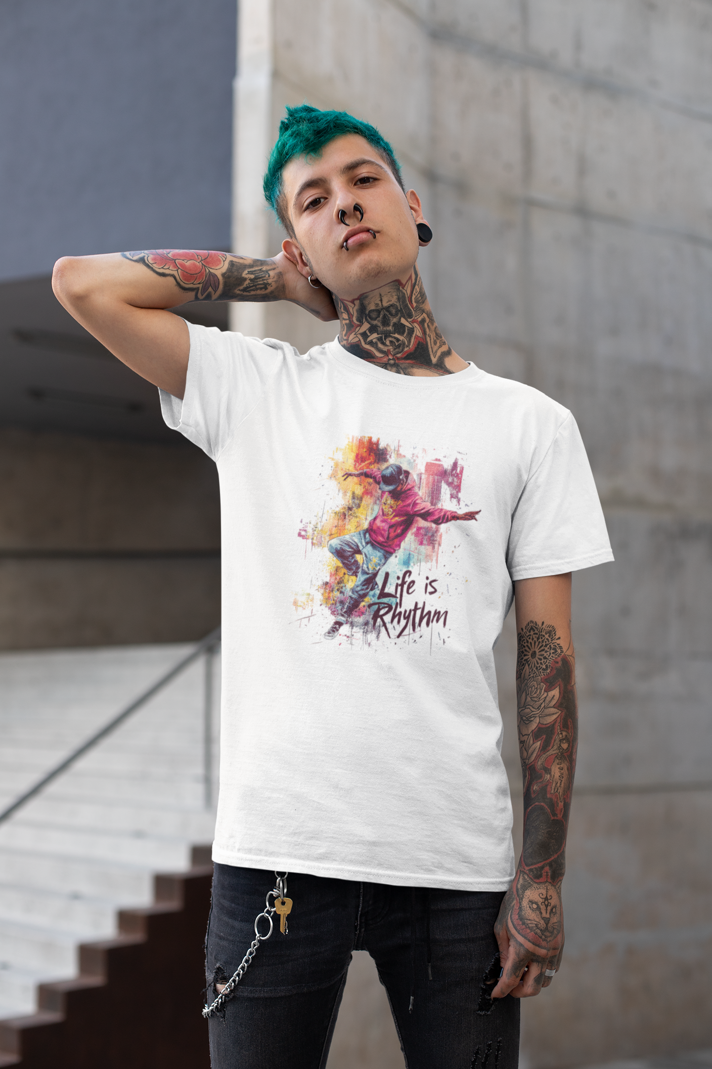 Unisex-T-Shirt "Life is Rhythm"