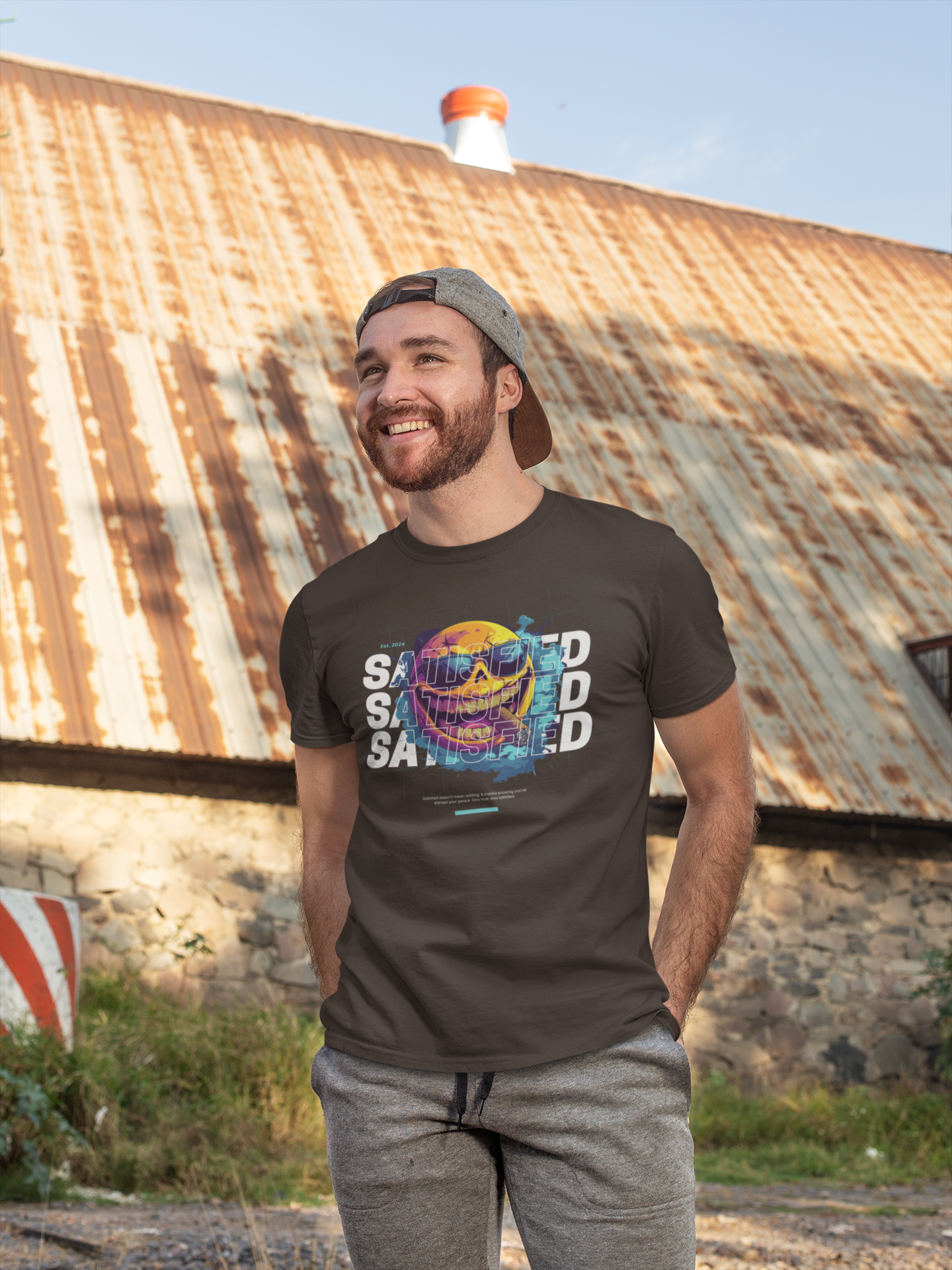 Unisex-T-Shirt "Satisfied"