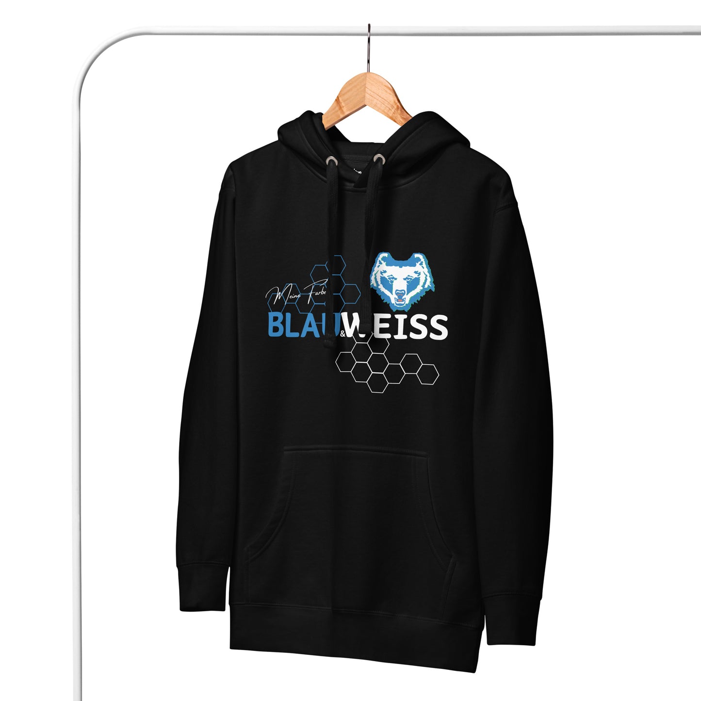 Unisex-Hoodie "Blau & Weiss"