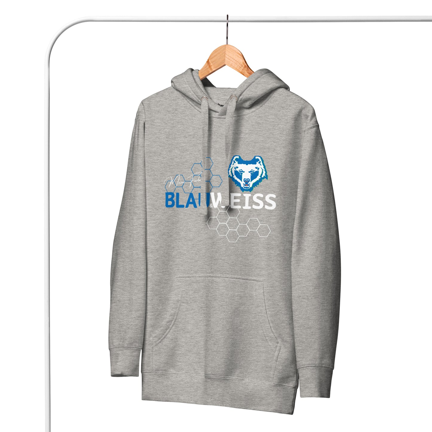 Unisex-Hoodie "Blau & Weiss"