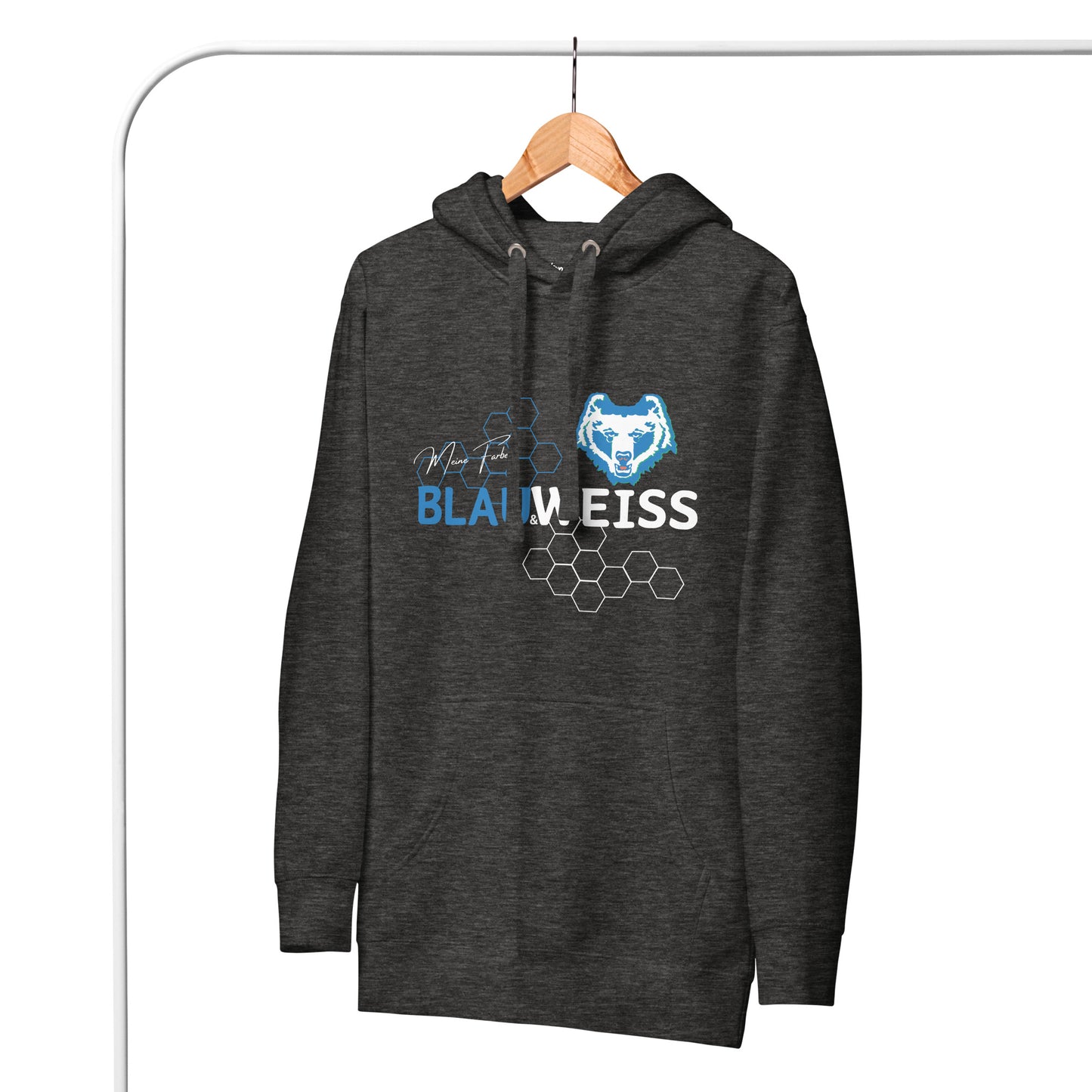 Unisex-Hoodie "Blau & Weiss"
