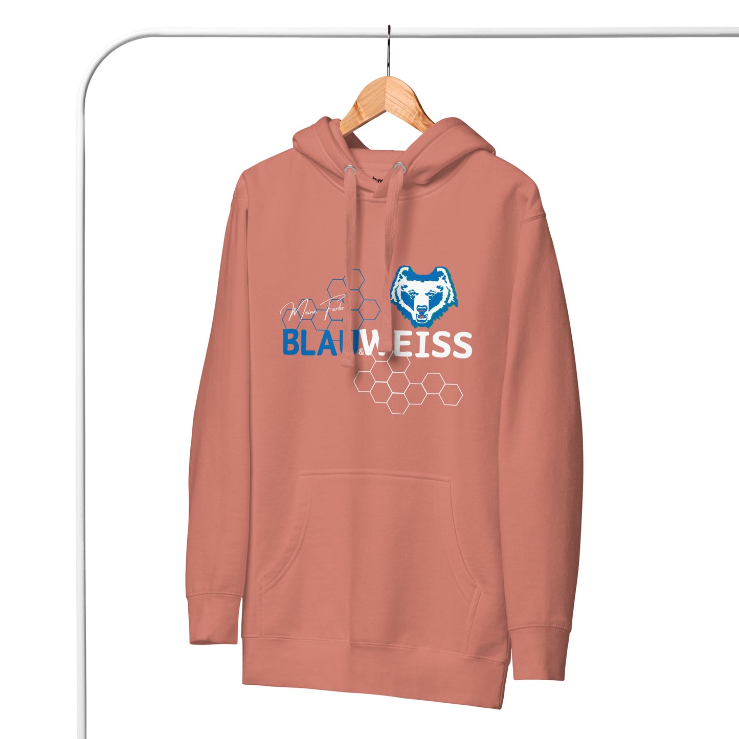 Unisex-Hoodie "Blau & Weiss"