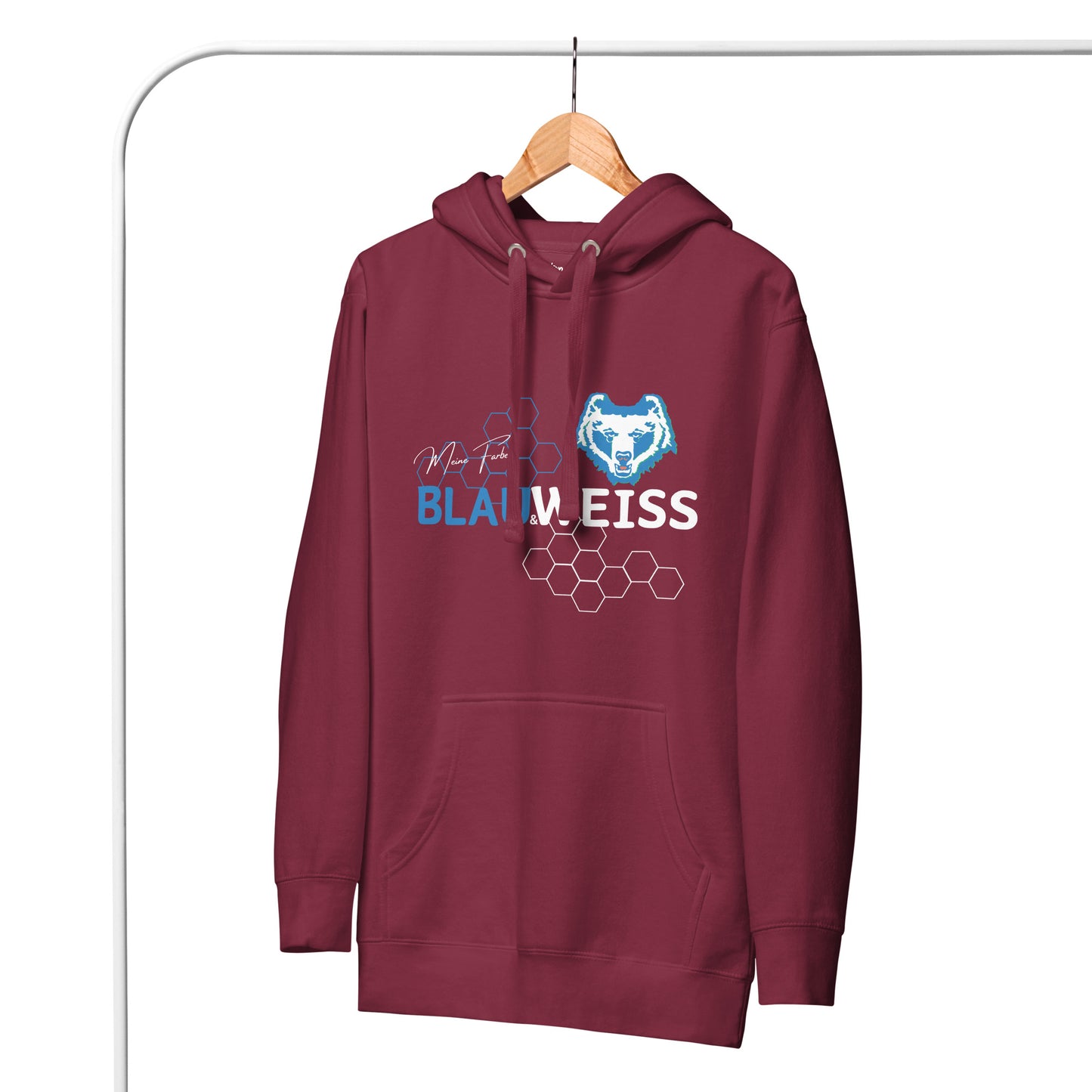 Unisex-Hoodie "Blau & Weiss"