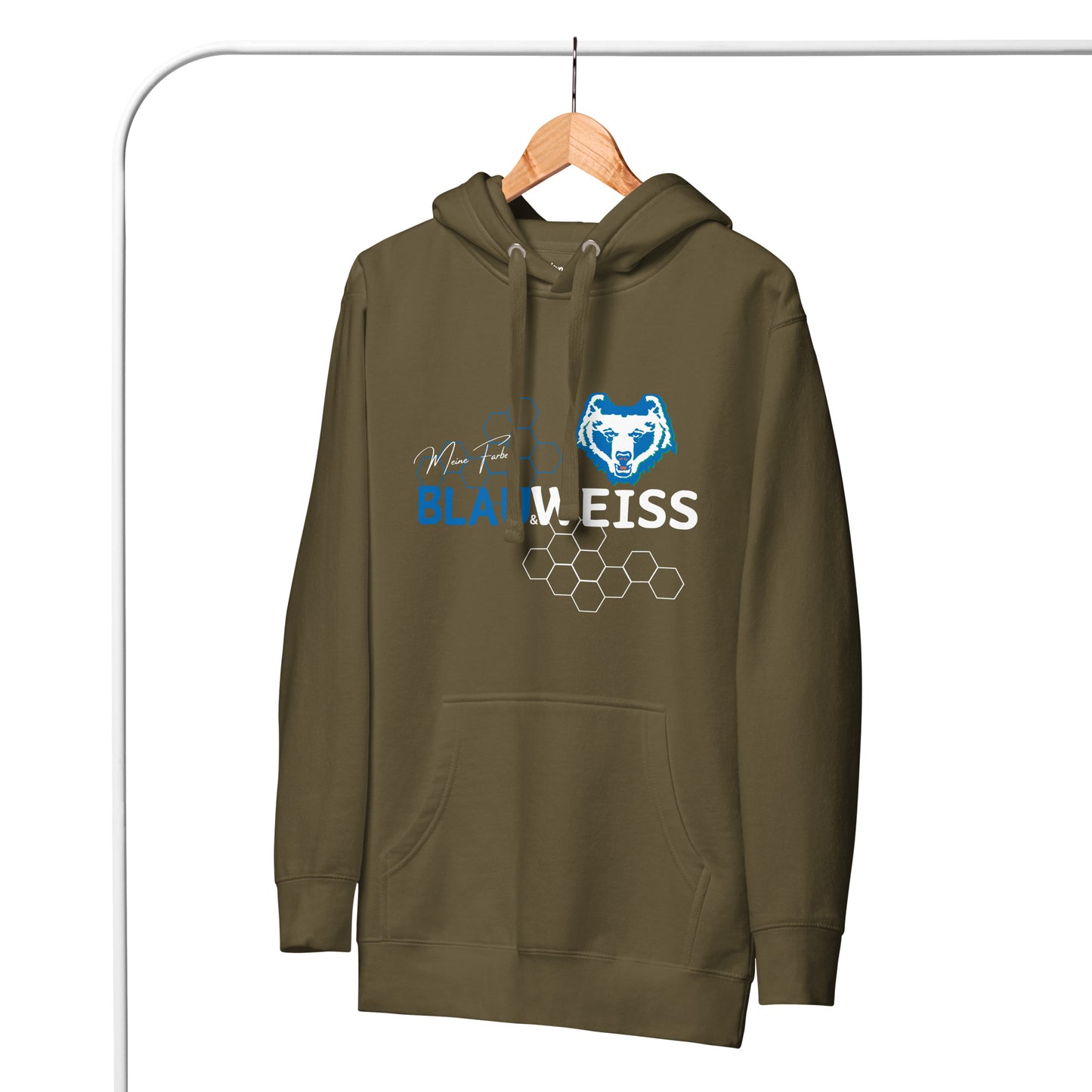 Unisex-Hoodie "Blau & Weiss"