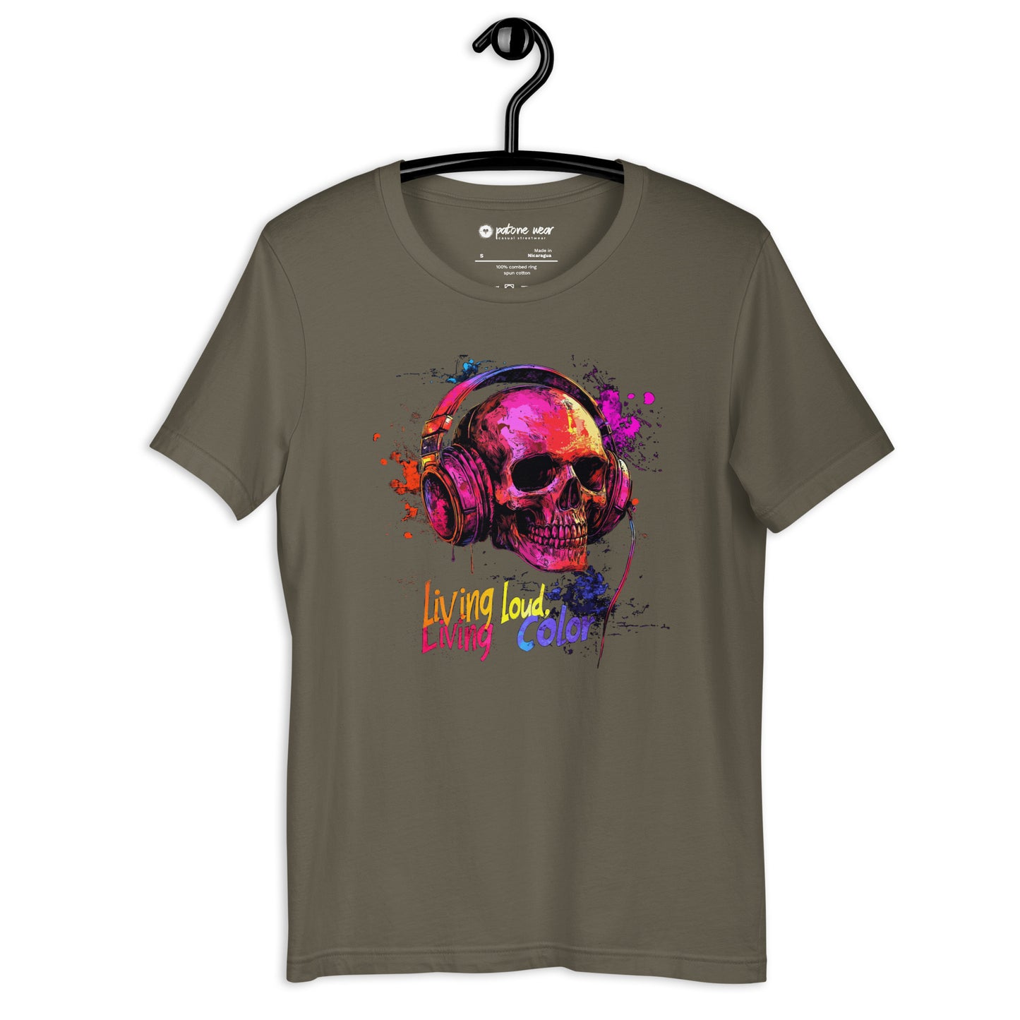 Unisex-T-Shirt "Living Loud, Living Color"