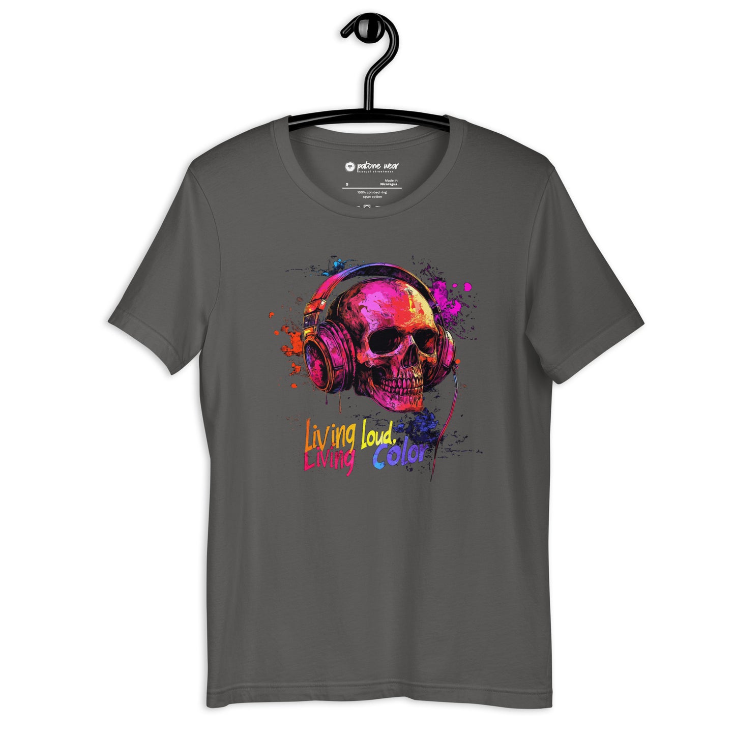 Unisex-T-Shirt "Living Loud, Living Color"