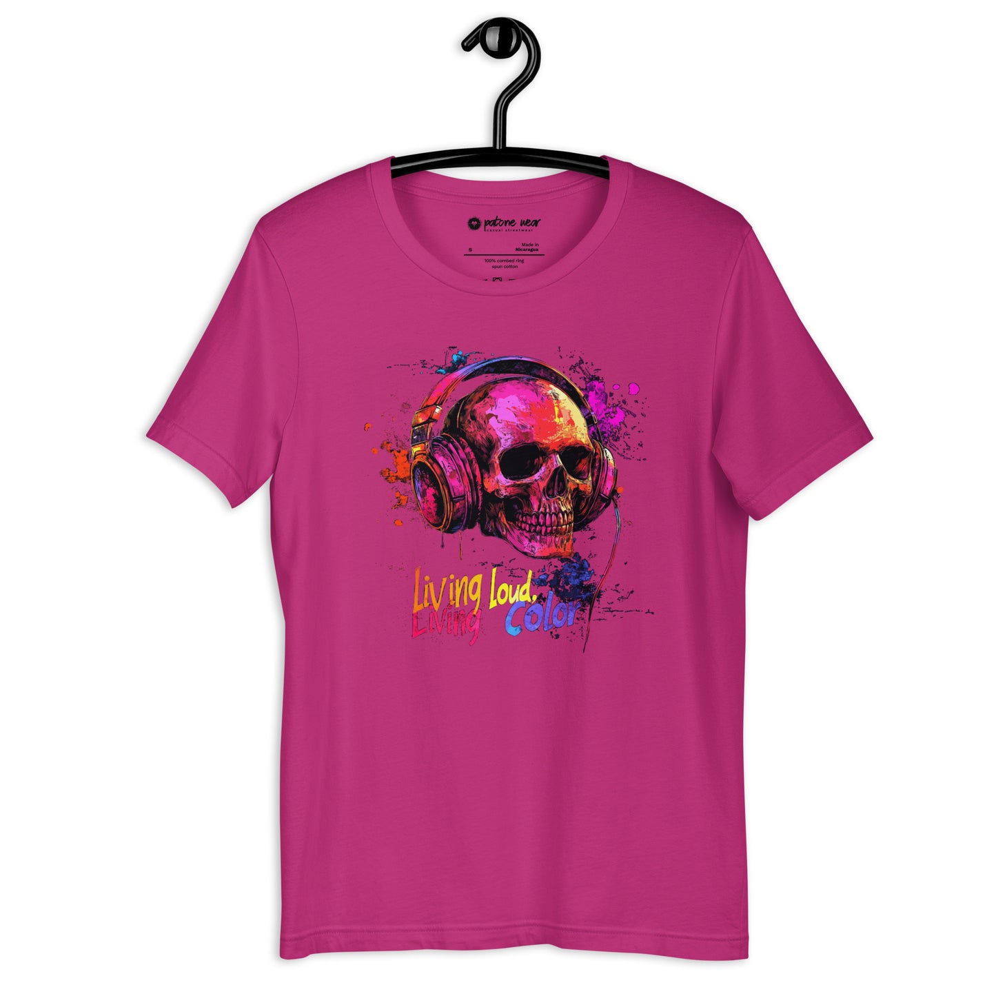 Unisex-T-Shirt "Living Loud, Living Color"