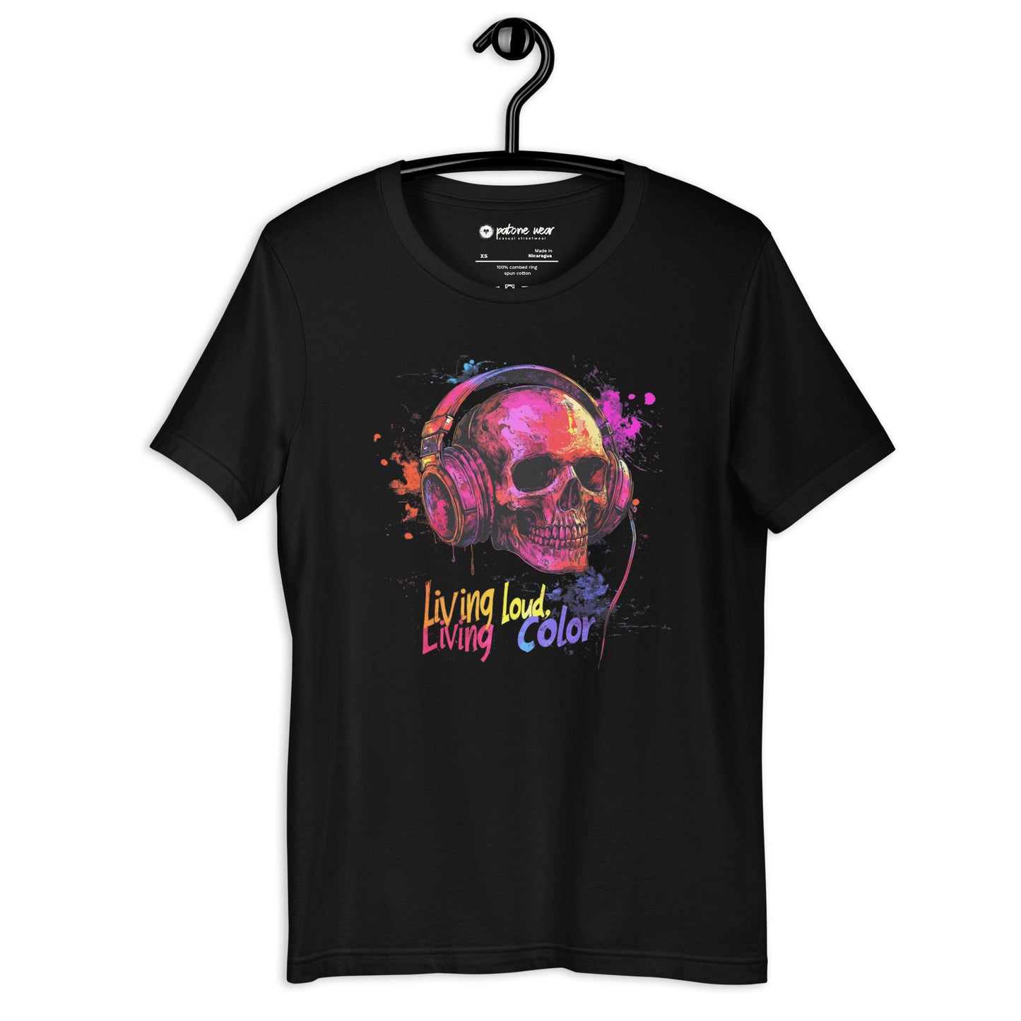 Unisex-T-Shirt "Living Loud, Living Color"