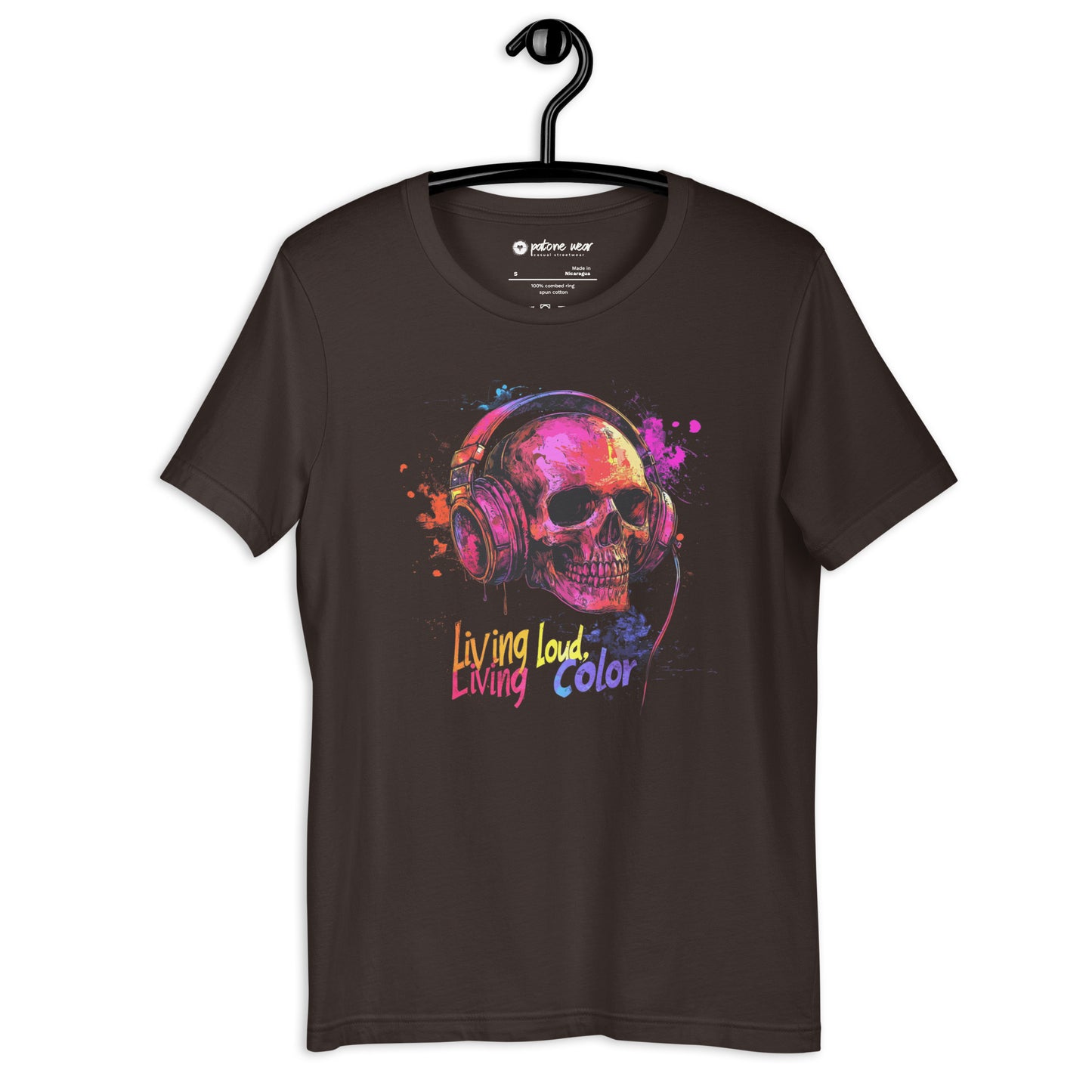 Unisex-T-Shirt "Living Loud, Living Color"