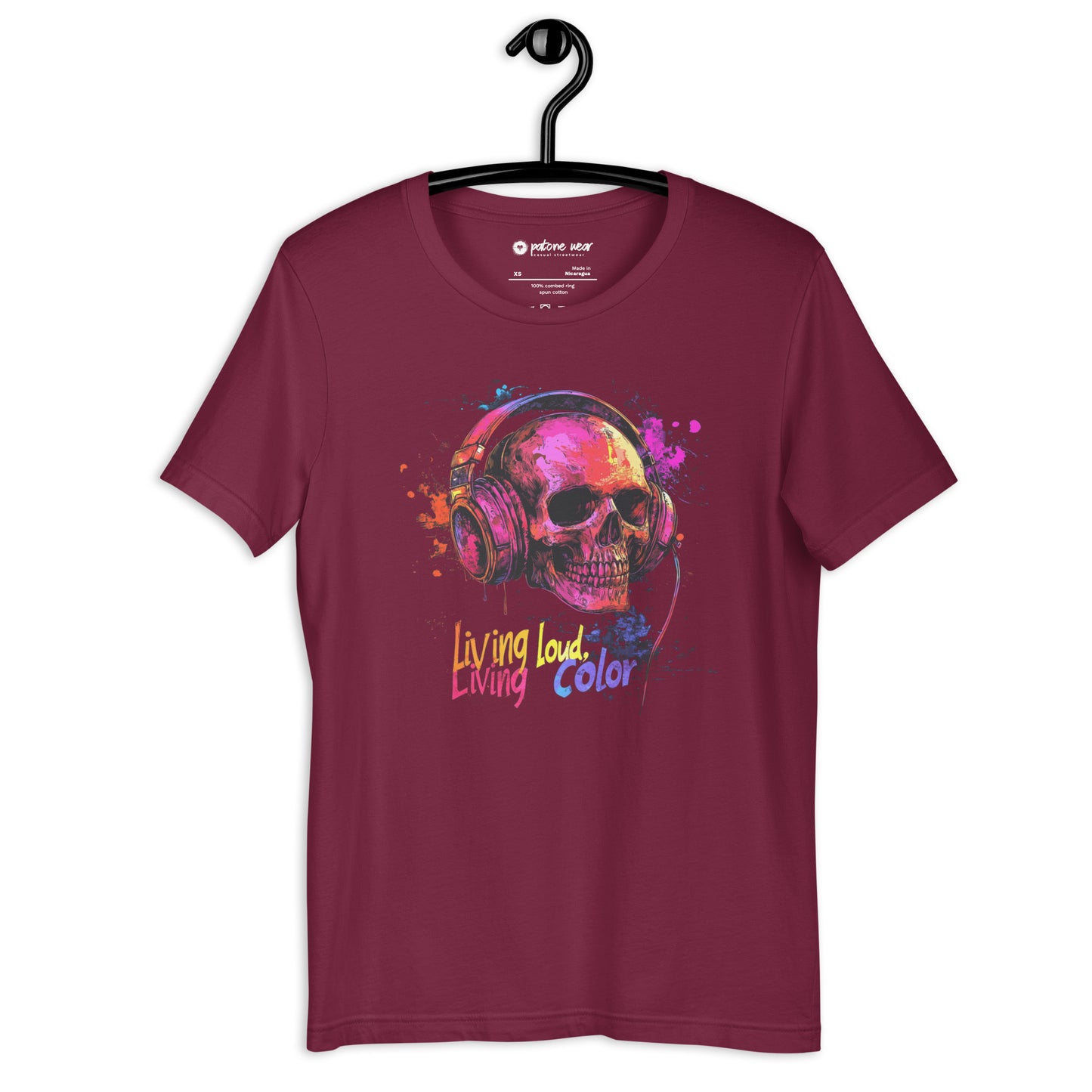 Unisex-T-Shirt "Living Loud, Living Color"