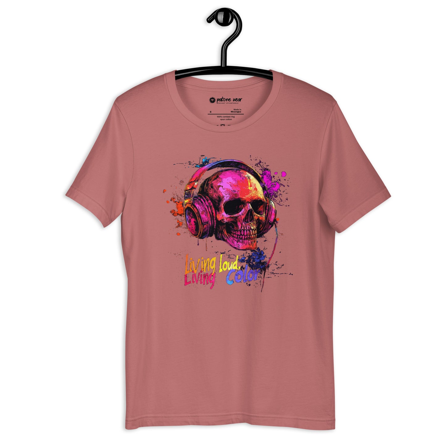Unisex-T-Shirt "Living Loud, Living Color"