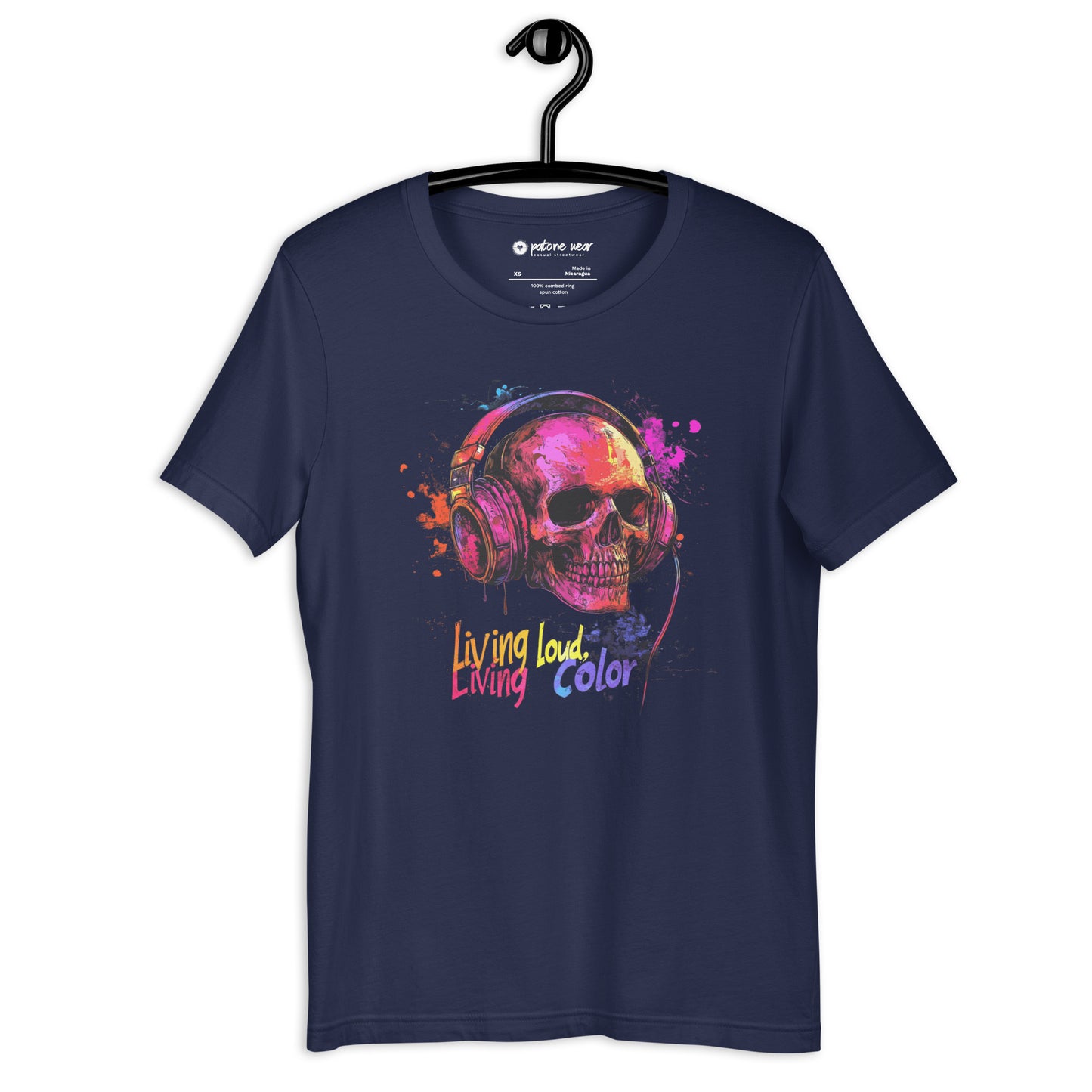 Unisex-T-Shirt "Living Loud, Living Color"