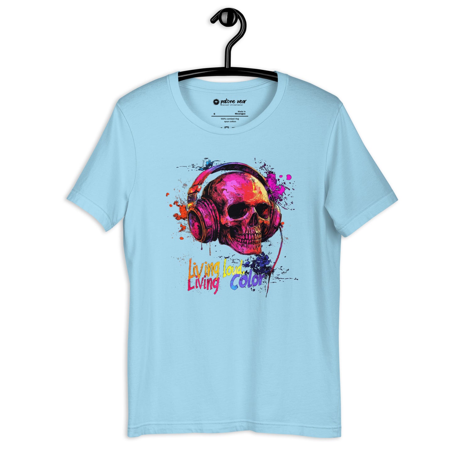 Unisex-T-Shirt "Living Loud, Living Color"