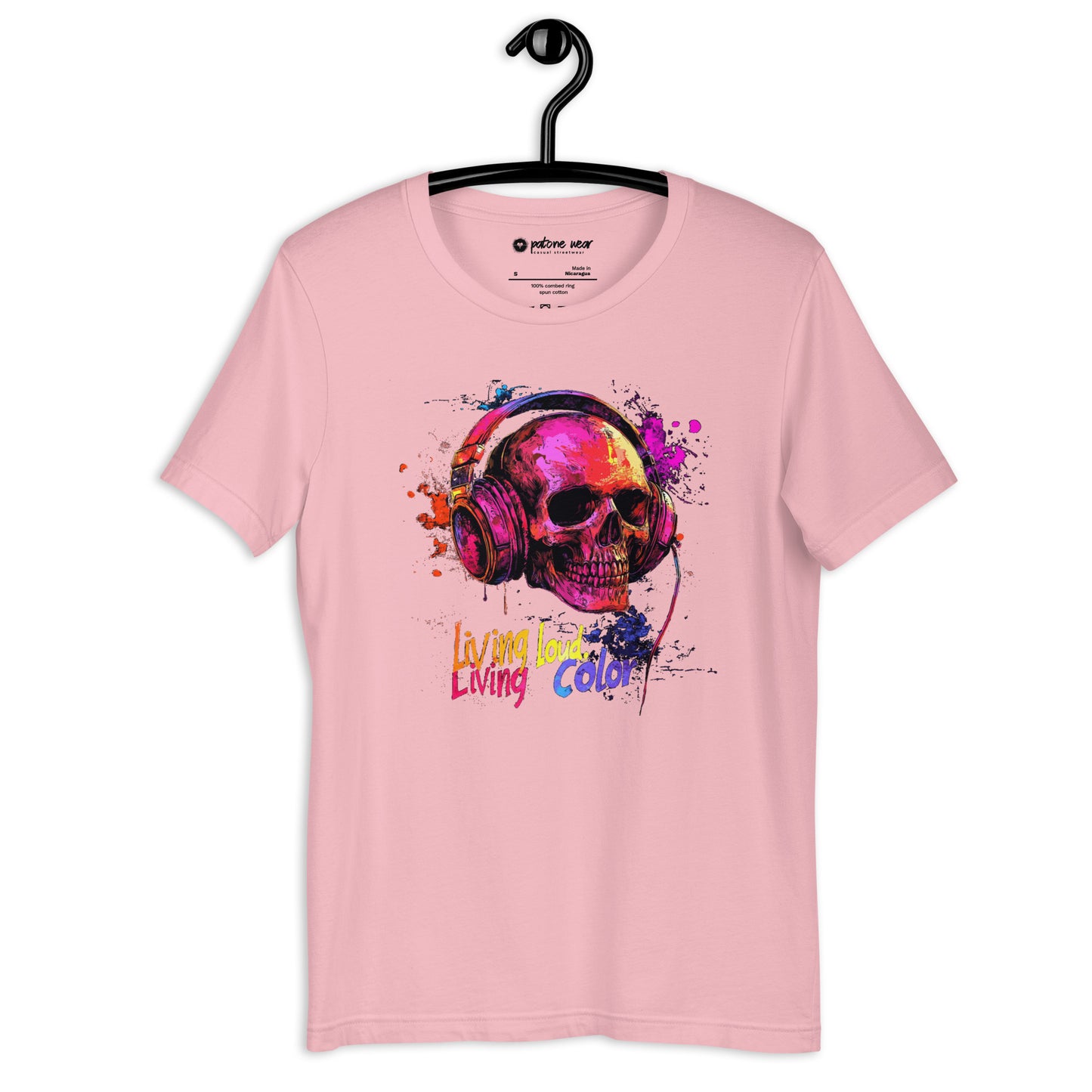 Unisex-T-Shirt "Living Loud, Living Color"