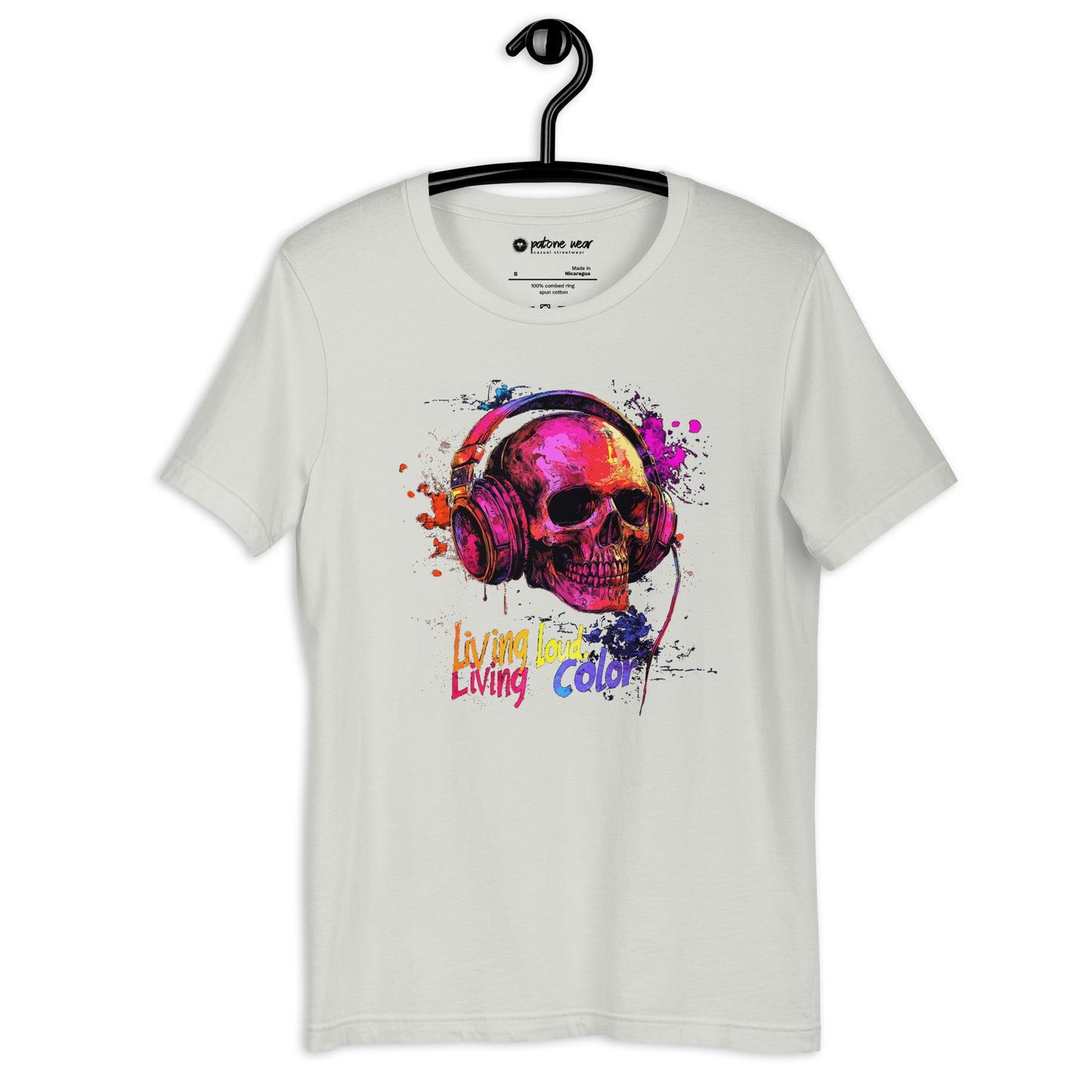 Unisex-T-Shirt "Living Loud, Living Color"