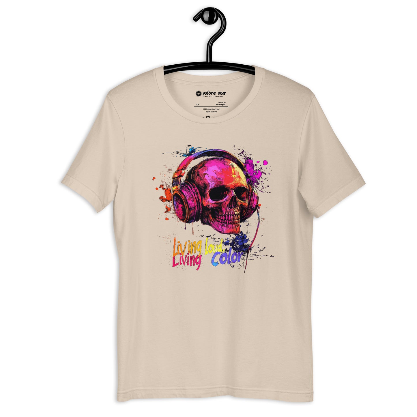 Unisex-T-Shirt "Living Loud, Living Color"