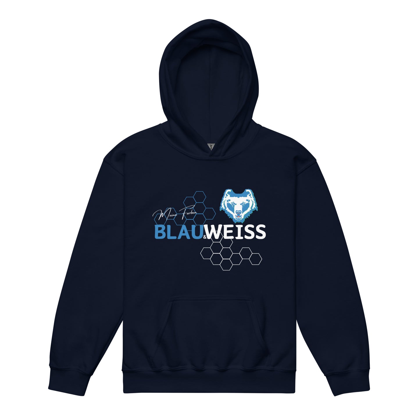 Kids Hoodie "Blau & Weiss"